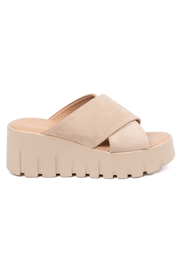 de camurça Chinelos...