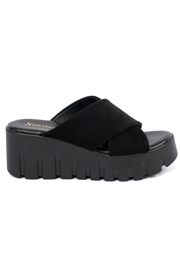 de camurça Chinelos...