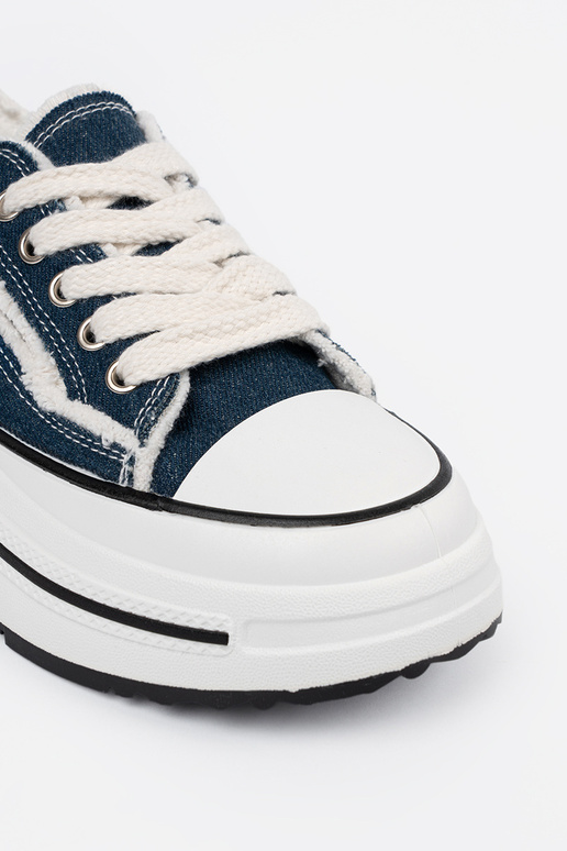 Sapatos femininos azul-escuro com...