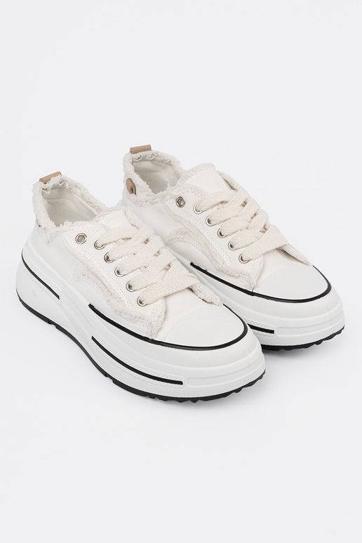 Sapatos femininos brancos com plataforma Sapatos femininos brancos com plataforma