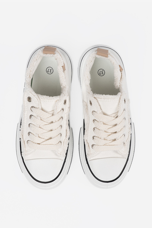 Sapatos femininos brancos com plataforma Sapatos femininos brancos com plataforma