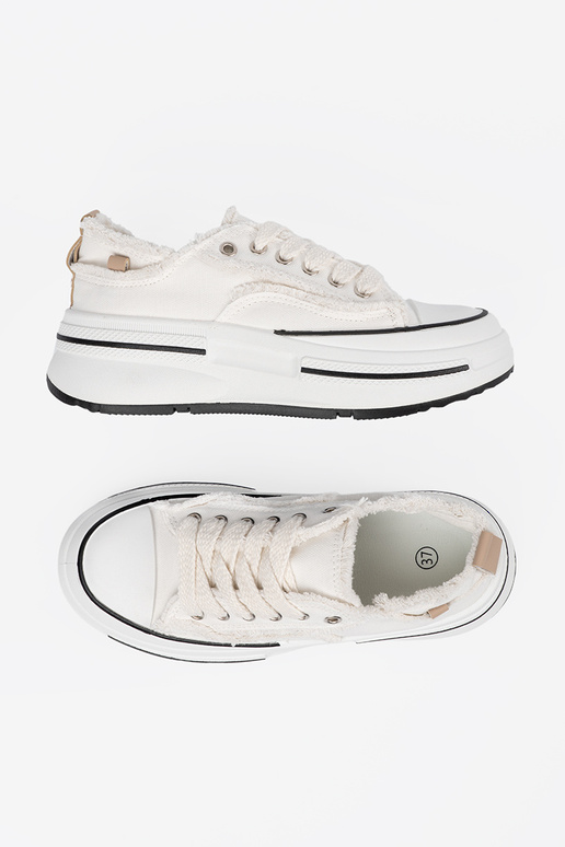 Sapatos femininos brancos com plataforma Sapatos femininos brancos com plataforma