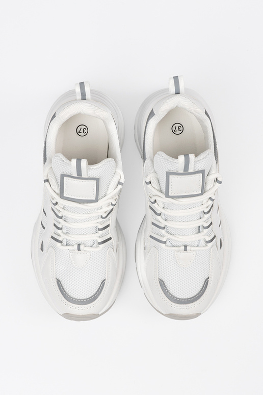 Sapatos femininos brancos com plataforma Sapatos femininos brancos com plataforma