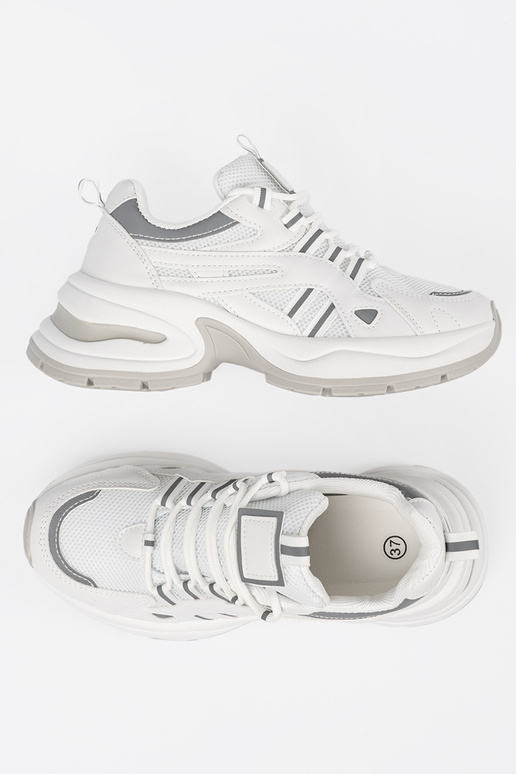 Sapatos femininos brancos com plataforma Sapatos femininos brancos com plataforma