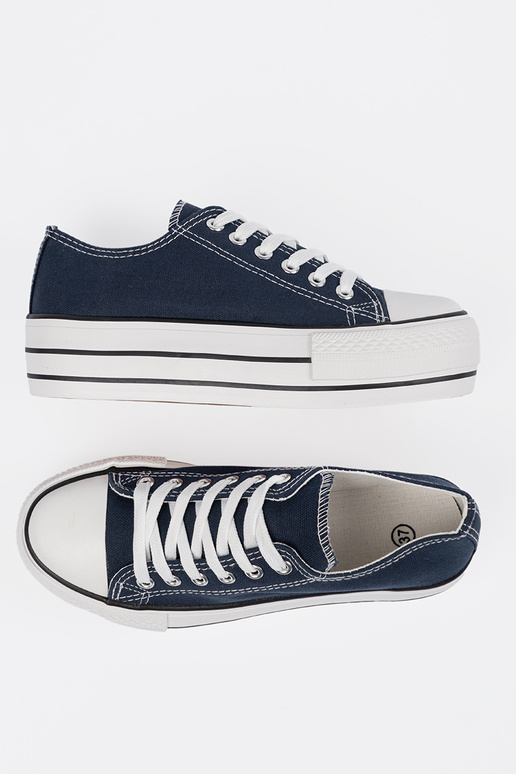 Sapatos femininos azuis com plataforma