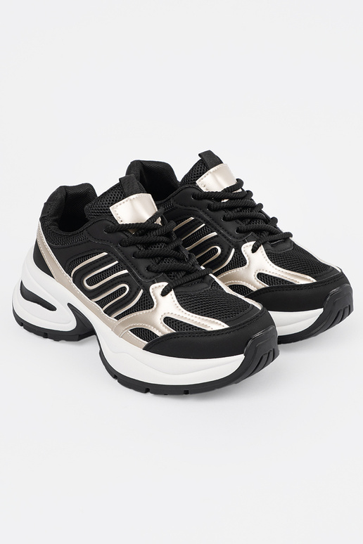 Tênis femininos pretos estilo...