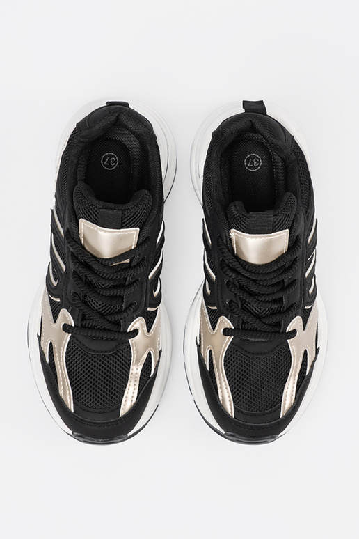 Tênis femininos pretos estilo...