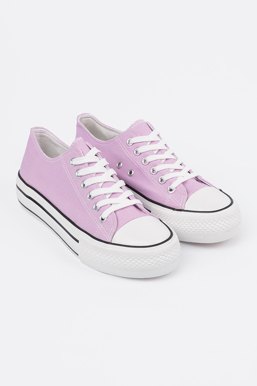 Sapatos femininos rosa com plataforma