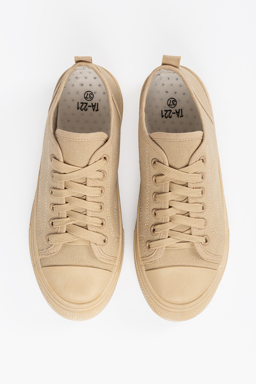 Botas femininas baixinhas na cor areia Botas femininas baixinhas na cor areia