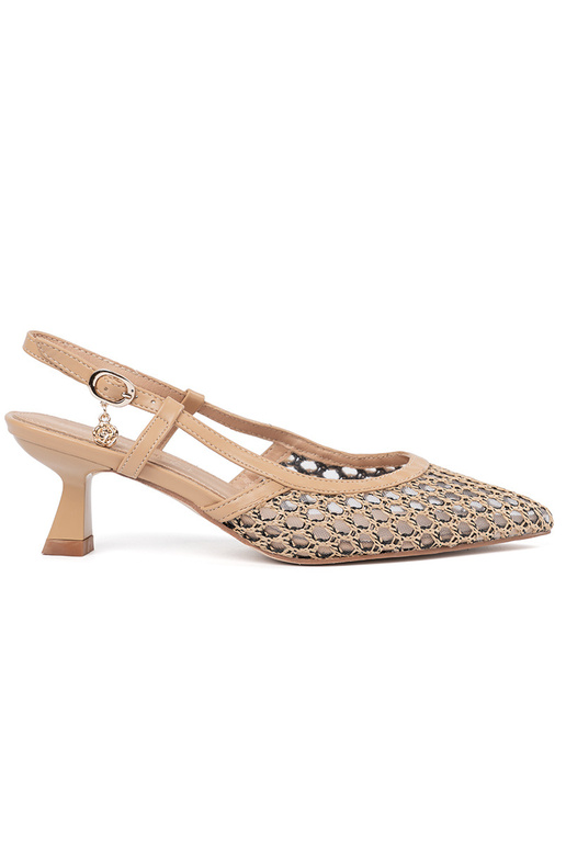 Sapatos de salto alto vazados de...