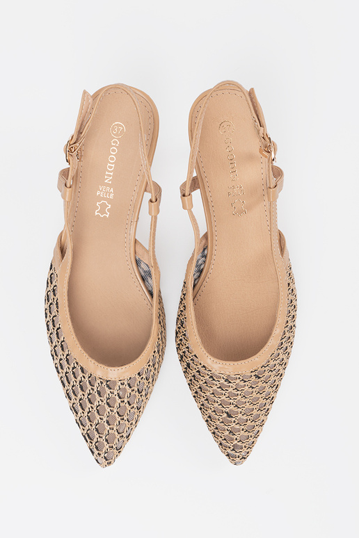 Sapatos de salto alto vazados de...