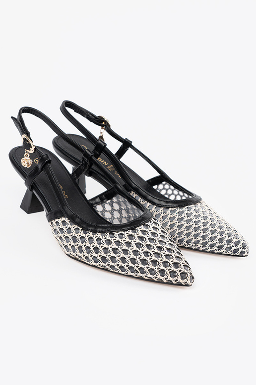 Sapatos de salto alto vazados de...