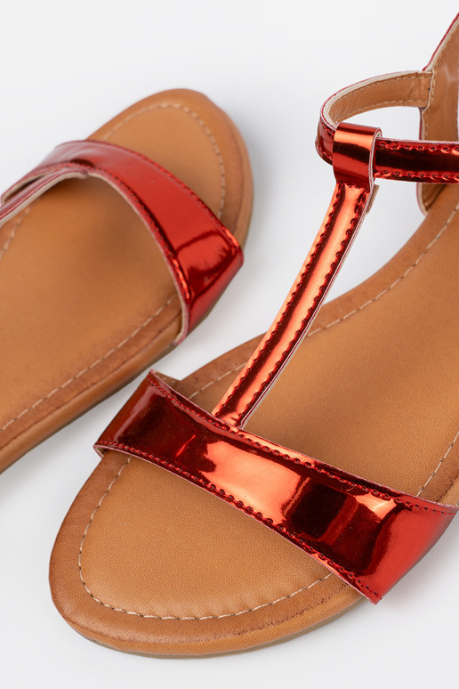 Sandálias vermelhas para mulheres em...