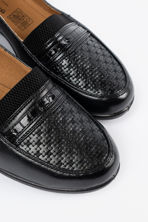 Muletons clássicos pretos com fecho Muletons clássicos pretos com fecho