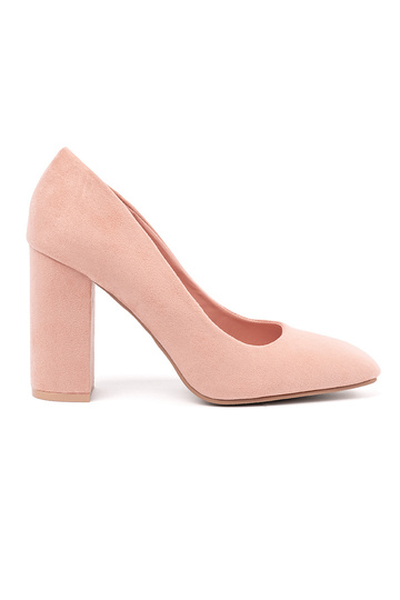 Sapatos de salto alto rosa...