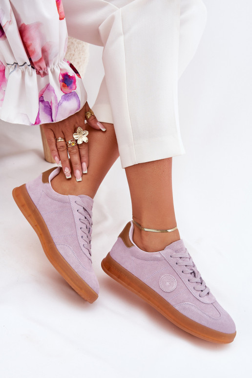 de camurça À modalo de tênis Feminino Big Star RR274850 HI-POLY SYSTEM Cor violeta