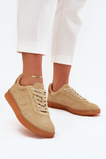 de camurça À modalo de tênis Feminino Big Star RR274849 HI-POLY SYSTEM bege