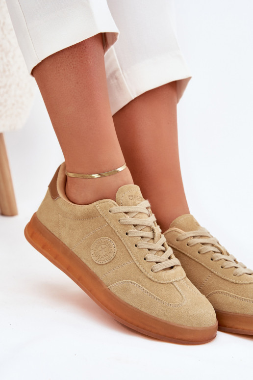 de camurça À modalo de tênis Feminino Big Star RR274849 HI-POLY SYSTEM bege