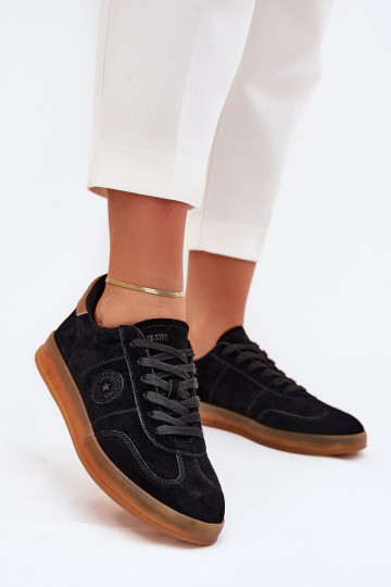 de camurça À modalo de tênis Feminino Big Star RR274851 HI-POLY SYSTEM cor preta