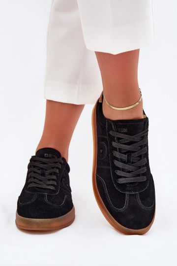 de camurça À modalo de tênis Feminino Big Star RR274851 HI-POLY SYSTEM cor preta 2