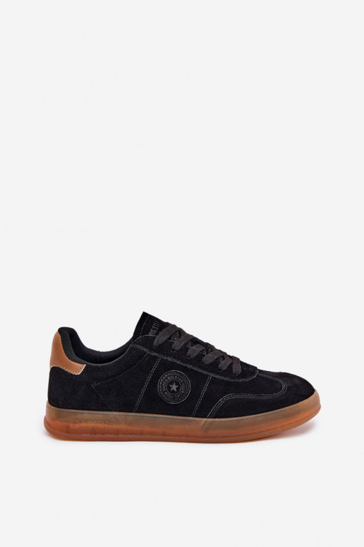 de camurça À modalo de tênis Feminino Big Star RR274851 HI-POLY SYSTEM cor preta de camurça À modalo de tênis Feminino Big Star RR274851 HI-POLY SYSTEM cor preta