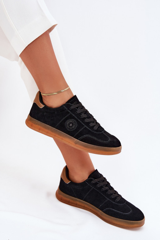 de camurça À modalo de tênis Feminino Big Star RR274851 HI-POLY SYSTEM cor preta de camurça À modalo de tênis Feminino Big Star RR274851 HI-POLY SYSTEM cor preta