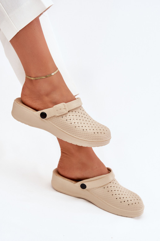 Chinelos leves Chinelos Tamancos Feminino bege Faylina