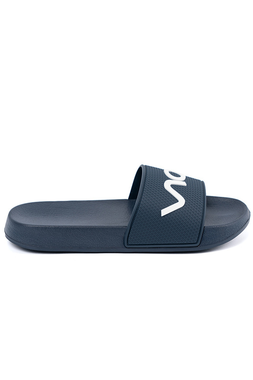 azul escuro Chinelos com uma nota