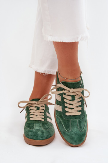 de camurça À modalo de tênis Feminino cor verde Sirella
