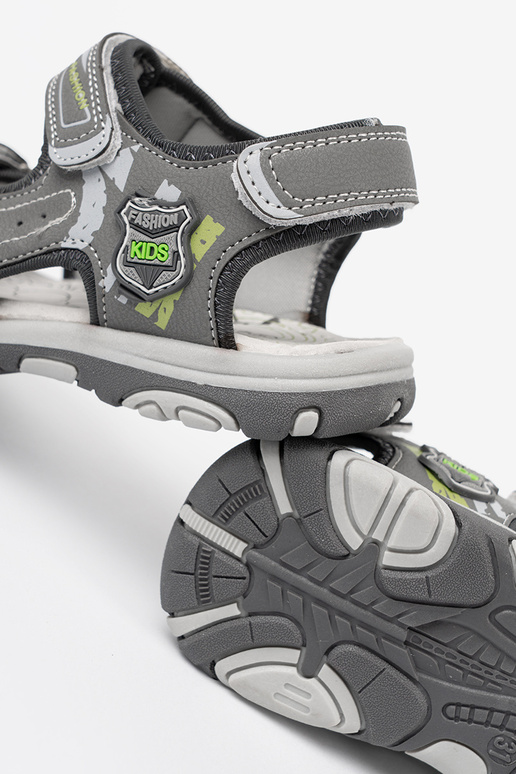 Rapazes sandálias Velcro cor cinza Rapazes sandálias Velcro cor cinza