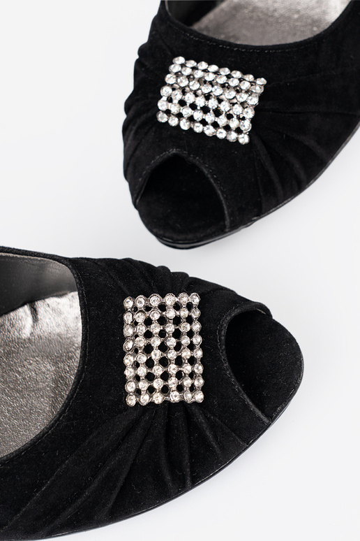 Sapato open toe cor preta