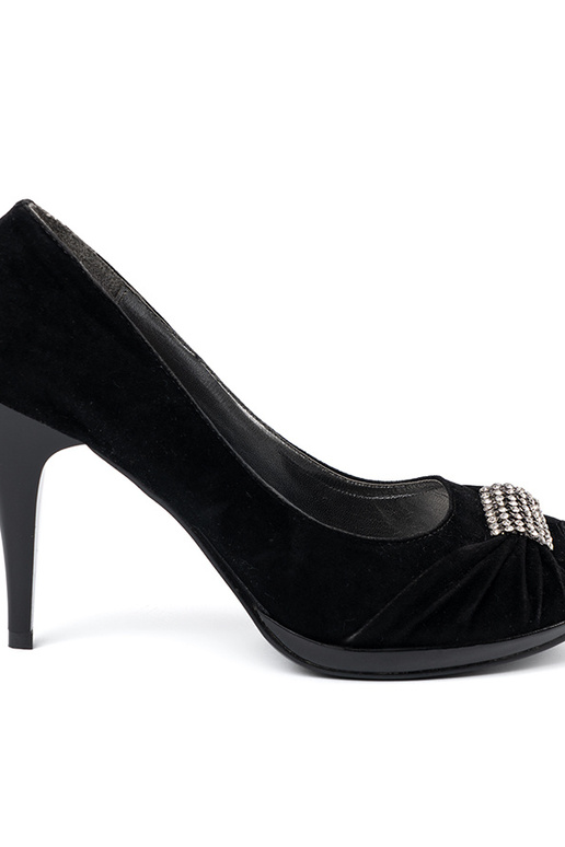 Sapato open toe cor preta