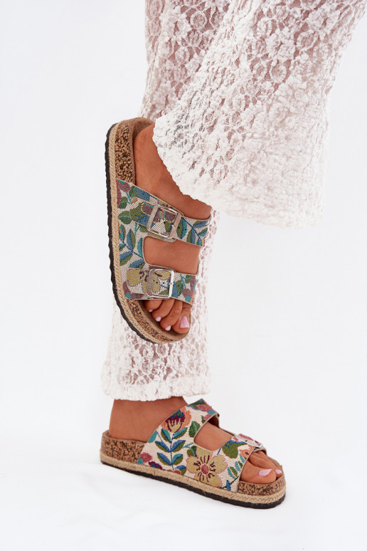 Estampado Chinelos femininos com uma plataforma com fivelas Lee Cooper LCEM-25-35-3480L Cores diferentes Estampado Chinelos femininos com uma plataforma com fivelas Lee Cooper LCEM-25-35-3480L Cores diferentes