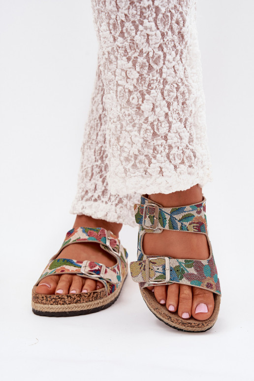 Estampado Chinelos femininos com uma plataforma com fivelas Lee Cooper LCEM-25-35-3480L Cores diferentes Estampado Chinelos femininos com uma plataforma com fivelas Lee Cooper LCEM-25-35-3480L Cores diferentes