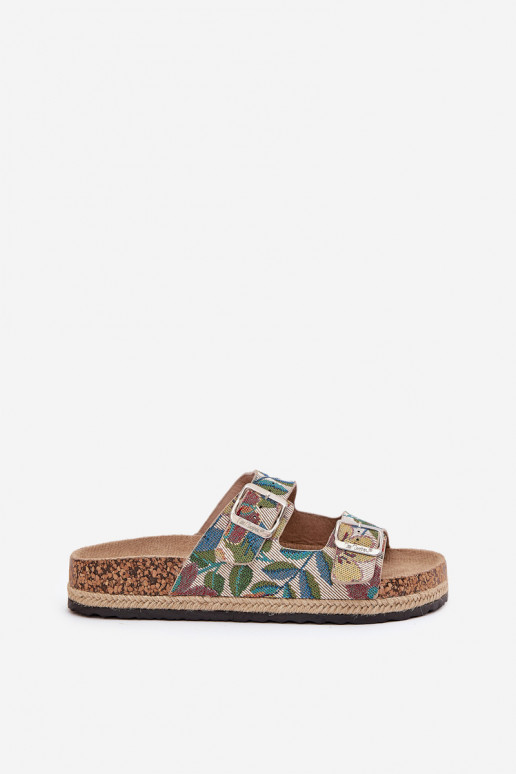 Estampado Chinelos femininos com uma plataforma com fivelas Lee Cooper LCEM-25-35-3480L Cores diferentes Estampado Chinelos femininos com uma plataforma com fivelas Lee Cooper LCEM-25-35-3480L Cores diferentes