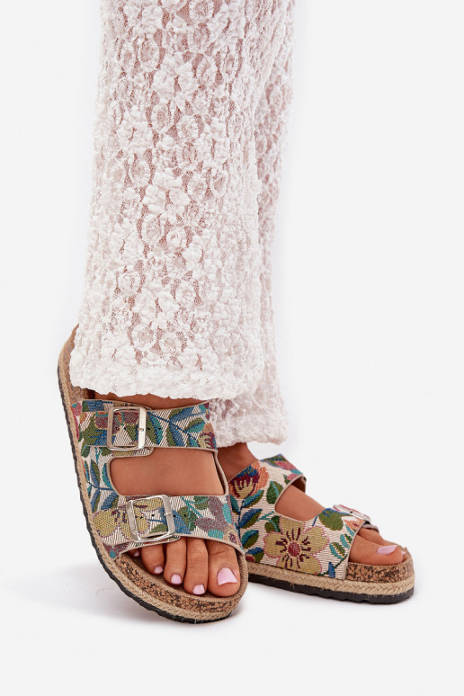 Estampado Chinelos femininos com uma plataforma com fivelas Lee Cooper LCEM-25-35-3480L Cores diferentes Estampado Chinelos femininos com uma plataforma com fivelas Lee Cooper LCEM-25-35-3480L Cores diferentes