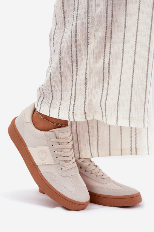 À modalo de tênis Feminino Big Star RR274806 bege À modalo de tênis Feminino Big Star RR274806 bege