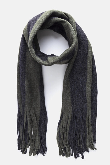 Cachecol verde e cinza com... 2