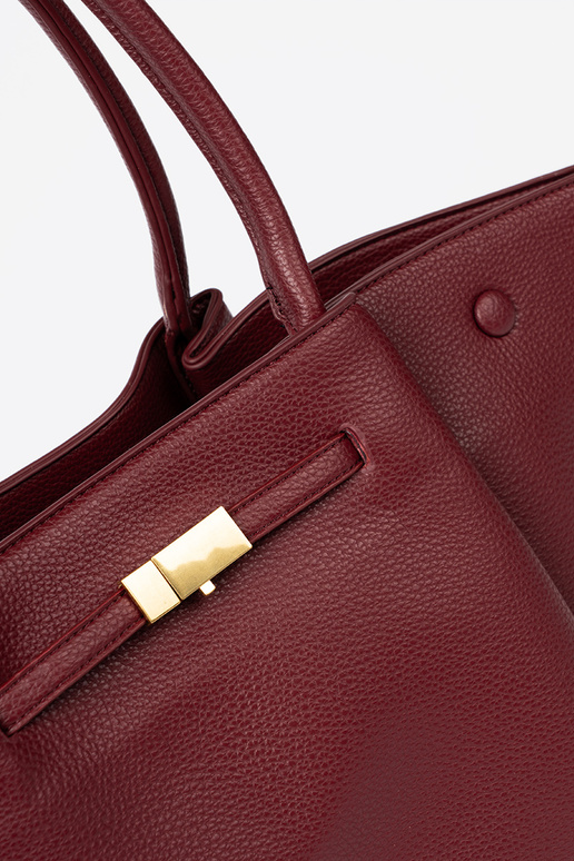 Elegante bordoParaa shopperka no ombro