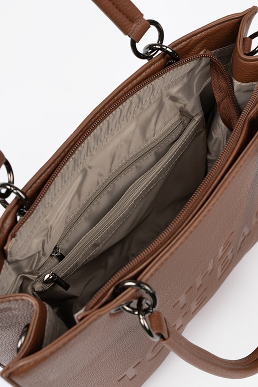 Portátil typu tote Para ciepłym brązie