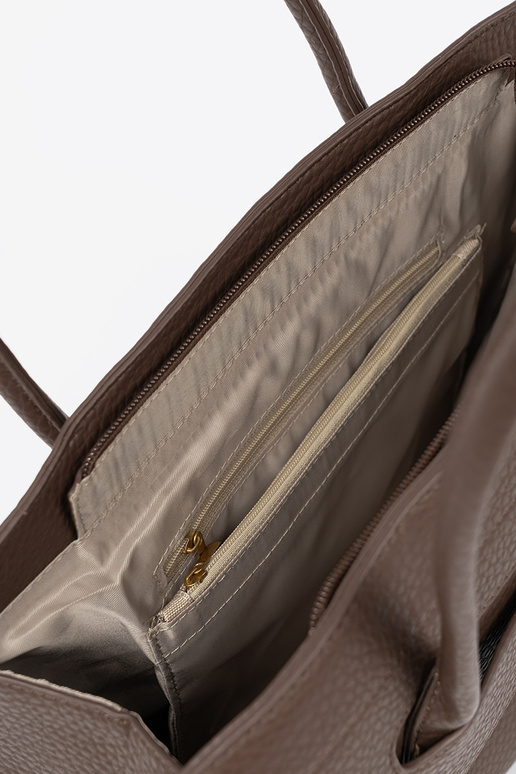 Portátil shopperka z fakturoParaanej eko skóry