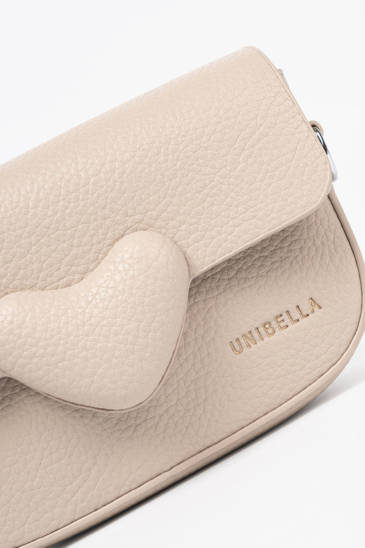 Bolsa feminina pequena z ozdobnym coraçãom