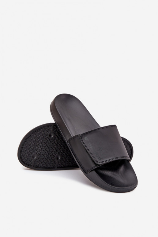 Chinelos masculinos 4FMM00FFLIM032-20S pretos