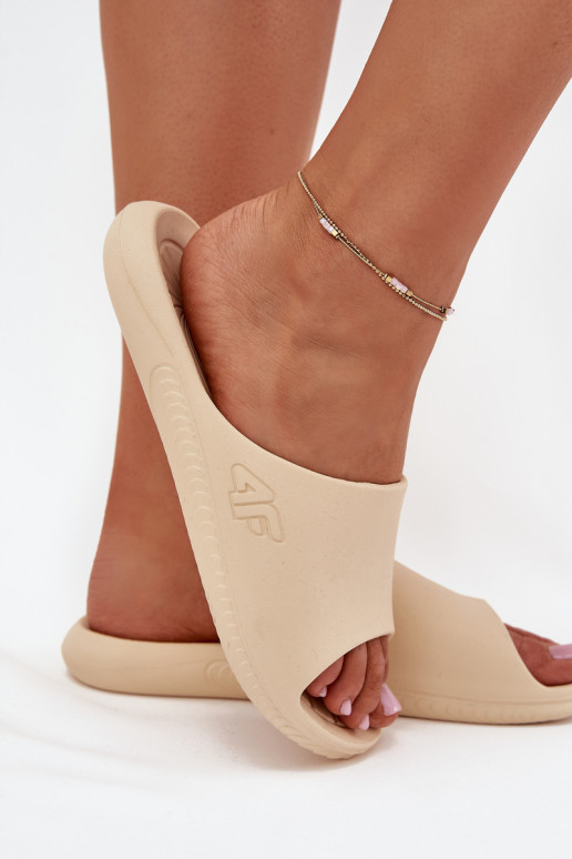 Chinelas femininas 4F 4FMM00FFLIF093A-83S na cor areia Chinelas femininas 4F 4FMM00FFLIF093A-83S na cor areia