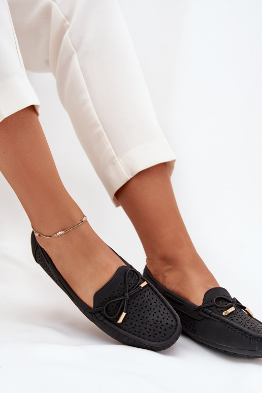 mocassins femininos com elementos abertos I EMiązaniem cor preta Mirisa mocassins femininos com elementos abertos I EMiązaniem cor preta Mirisa