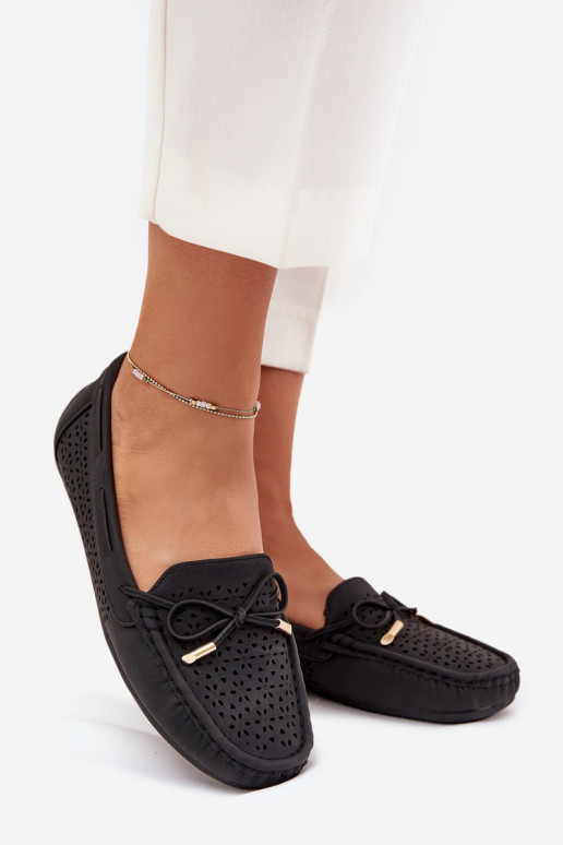 mocassins femininos com elementos abertos I EMiązaniem cor preta Mirisa mocassins femininos com elementos abertos I EMiązaniem cor preta Mirisa