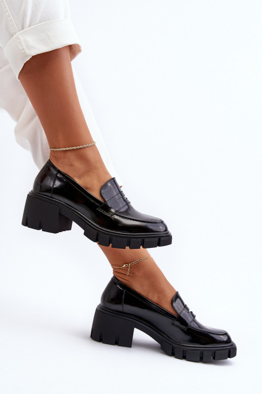 mocassins femininos Em saltos enormes Big Star NN274055 cor preta mocassins femininos Em saltos enormes Big Star NN274055 cor preta