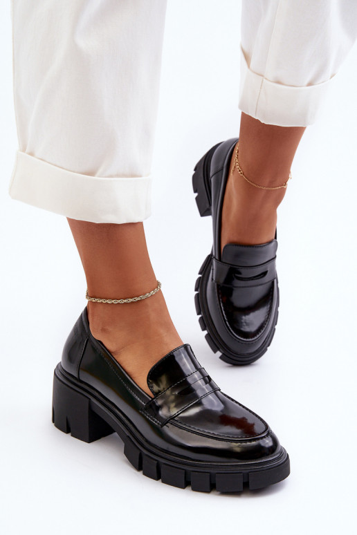 mocassins femininos Em saltos enormes Big Star NN274055 cor preta mocassins femininos Em saltos enormes Big Star NN274055 cor preta