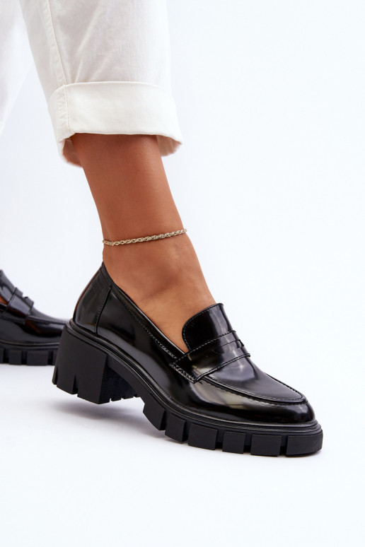 mocassins femininos Em saltos enormes Big Star NN274055 cor preta mocassins femininos Em saltos enormes Big Star NN274055 cor preta