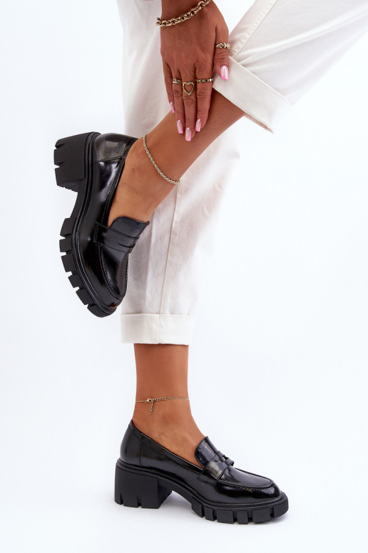 mocassins femininos Em saltos enormes Big Star NN274055 cor preta mocassins femininos Em saltos enormes Big Star NN274055 cor preta